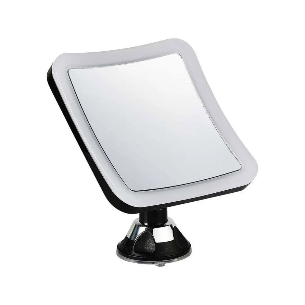 V-Tac SKU6630 Specchio Led Quadrato 3.2W con Ventosa e Ingranditore 16x19CM