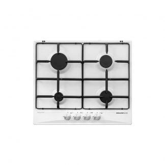 Glem GT64WH Bianco Piano Cottura a Gas 60CM 4 Fuochi con Griglie Smaltate