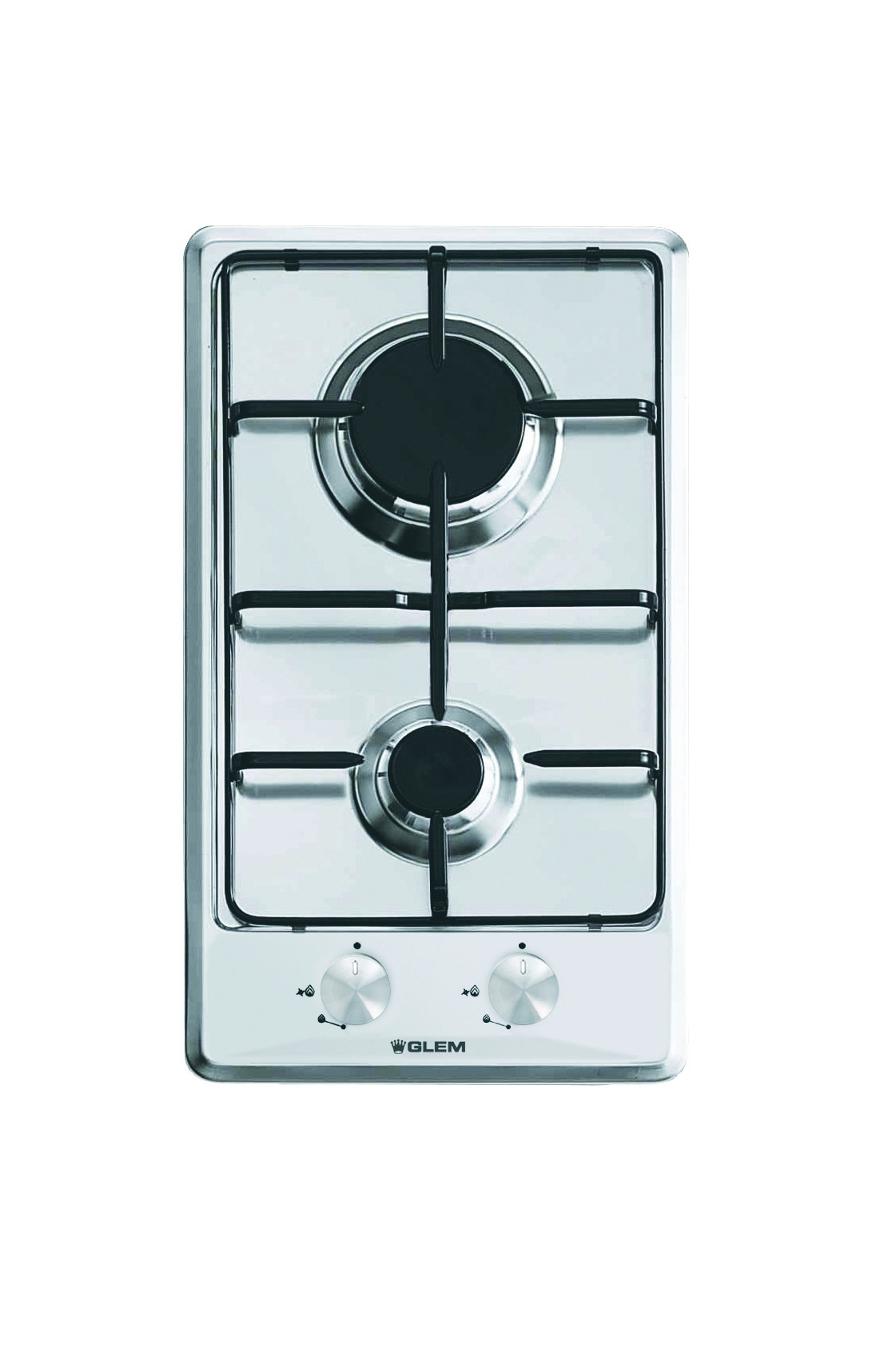 Glem GT32IX Piano Cottura Gas 30CM 2 Fuochi