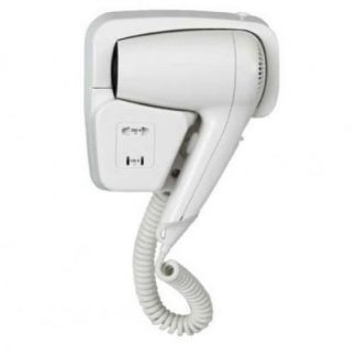 Moel 720 Furbi Bianco Asciugacapelli da Muro 1050W con Presa per Rasoio