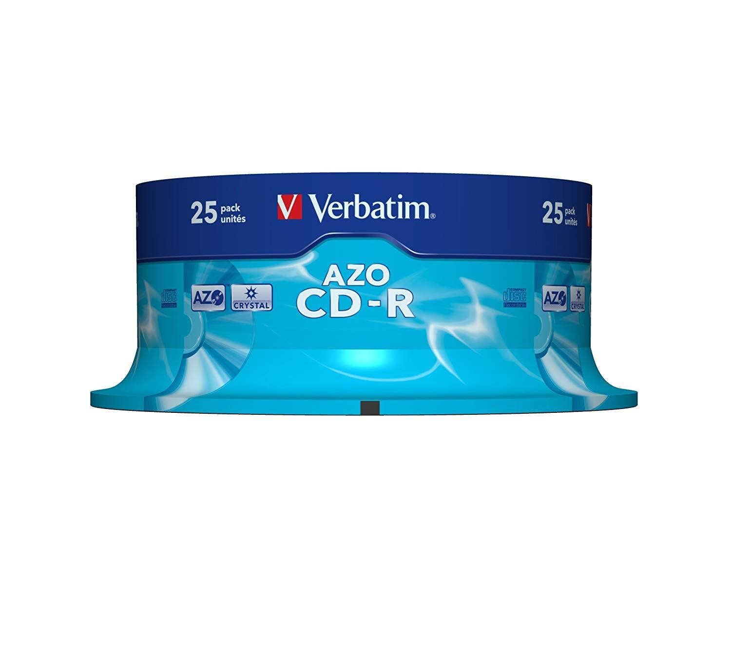Verbatim Azo CD-R 700MB 52x Confezione da 25 Pezzi