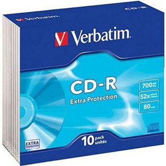 Verbatim CD-R 700MB 52X Slim Case Confezione da 10PZ