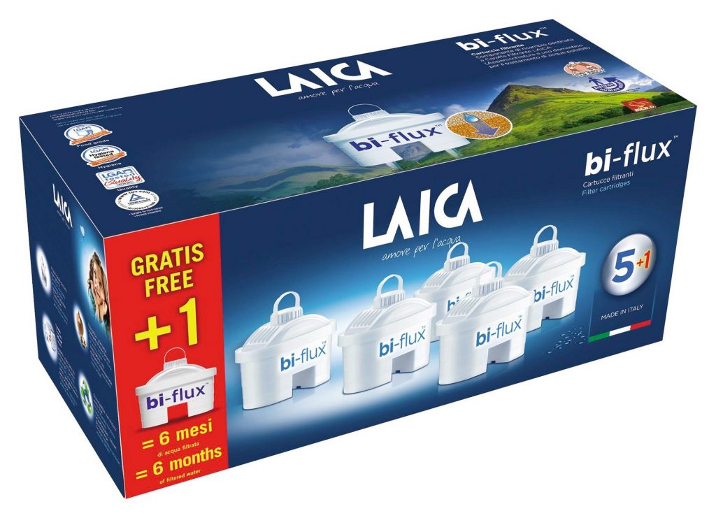 Laica 6 Cartucce Filtranti Bi-flux Filtro Ricambio per Caraffa