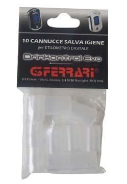 10 Cannucce per Etilometro G3 Ferrari DrinKontrol Evo