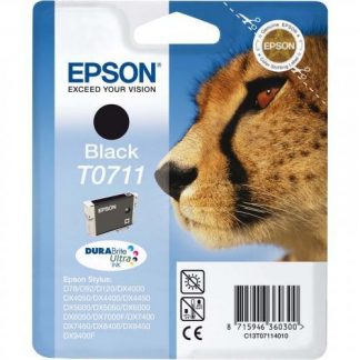 Epson Serie Ghepardo T0711 Nero Cartuccia Inchiostro Originale