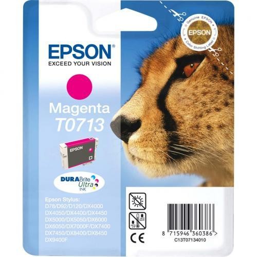 Epson Serie Ghepardo T0713 Mgenta Cartuccia Inchiostro Originale