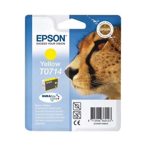 Epson Serie Ghepardo T0714 Giallo Cartuccia Inchiostro Originale