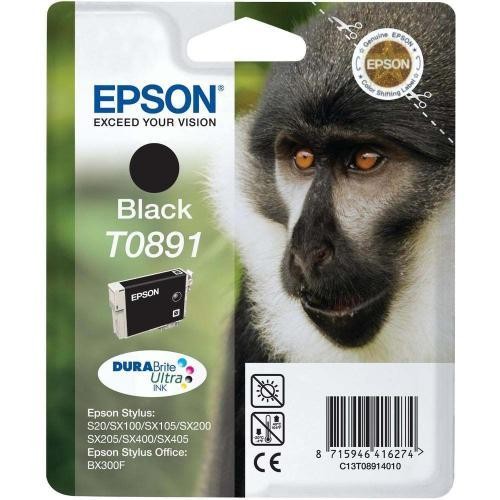 Epson Serie Scimmia T0891 Nero Cartuccia M Inchiostro Originale