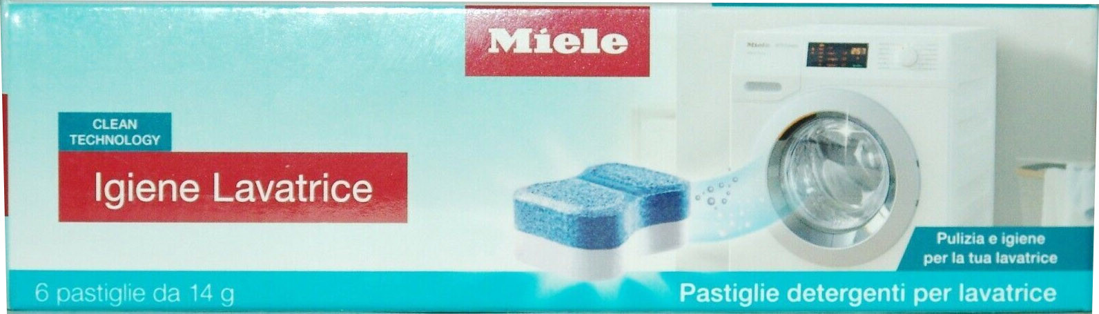 Miele Pastiglie Igiene per Lavatrice con 6 Pezzi