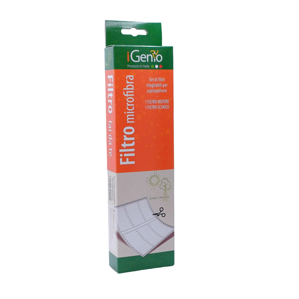 I-Genio 959 Set Filtro Motore e Scarico Universali Aspirapolvere Ritagliabili