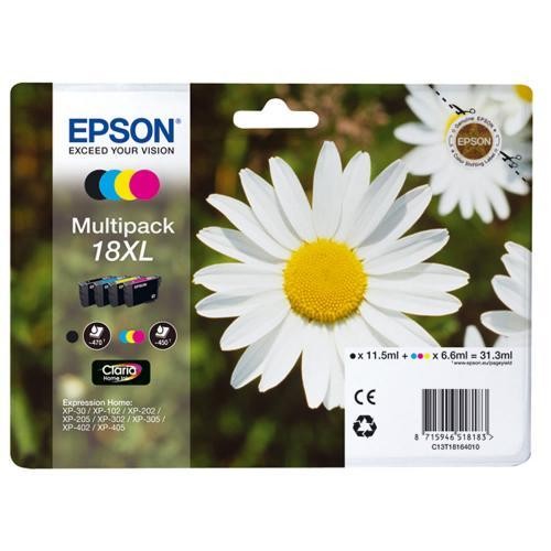 Epson Serie Margherita 18 XL Multipack 4 Cartucce Inchiostro Originale