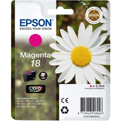 Epson Serie Margherita 18 Magenta Cartuccia Inchiostro Originale