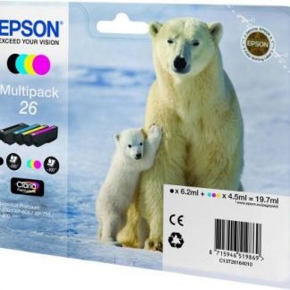 Epson Serie Orso Polare 26 Multipack 4 Cartucce Inchiostro Originale