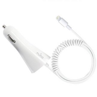 Puro Carica Batteria da Auto Bianco Compatibile con Dispositivi Apple