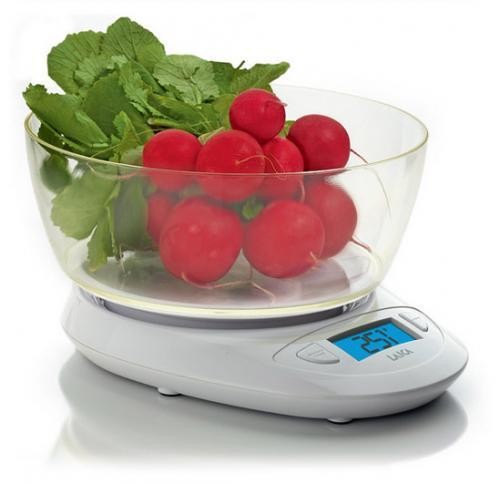 Laica KS1019 Bianca Bilancia Elettronica da Cucina con Ciotola