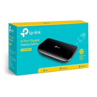 TP-Link TLSG1008D Switch 8 Porte 10-100-1000 Gigabit Nero