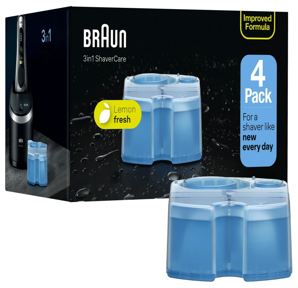 Braun Cartuccia di Ricambio Clean & Renew Confezione da 4
