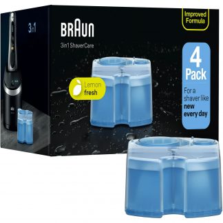 Braun Cartuccia di Ricambio Clean & Renew Confezione da 4