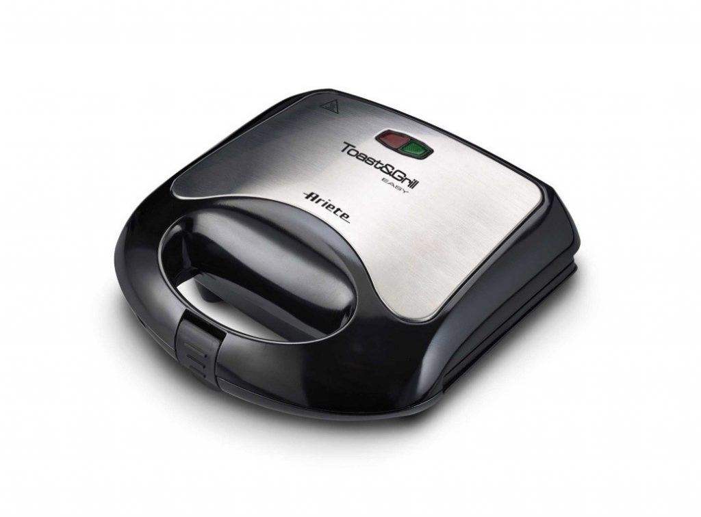 Ariete Toast Grill Easy Sandwich Maker con Piastre Rigate Antiaderenti