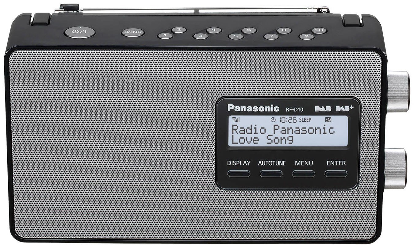Panasonic RFD10EGK Nero Radio Compatibile DAB/DAB+