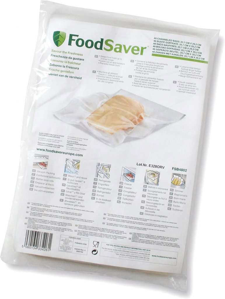 Foodsaver JC4802 Sacchetti Sottovuoto 20x29cm 48pz