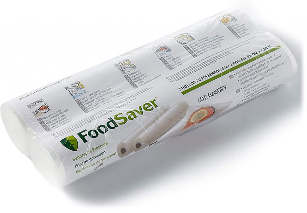 Foodsaver FSR2802 2 Rotoli Sacchetti Macchina Sottovuoto 28 x 550 Cm