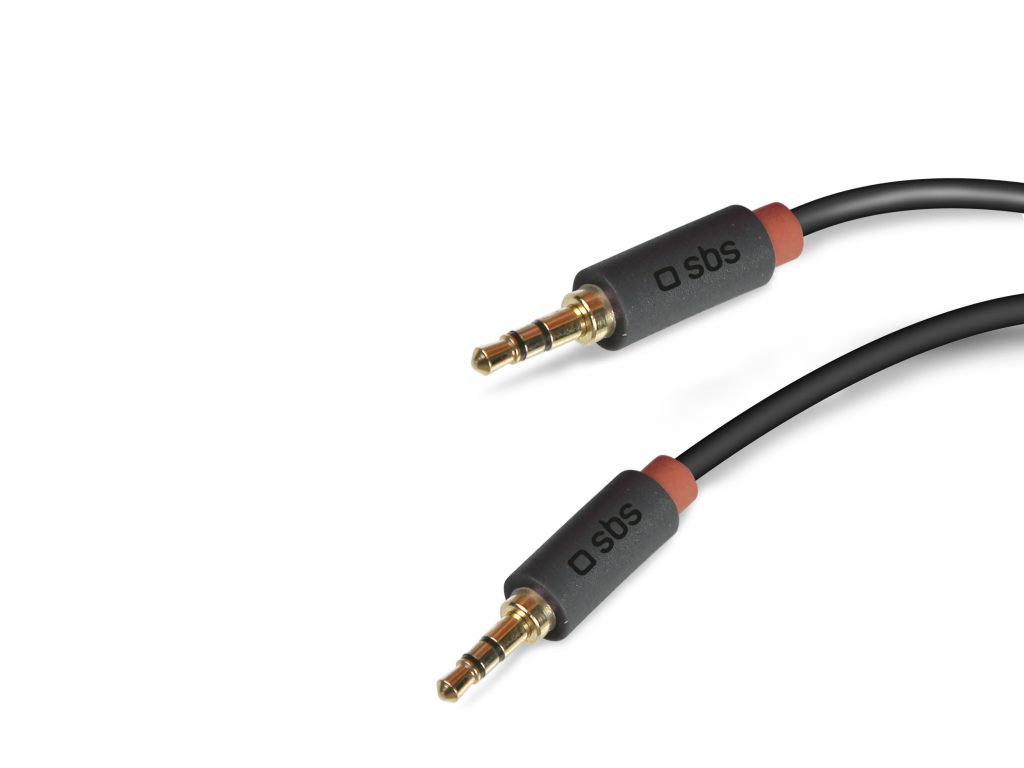 SBS TECABLE35KR Cavo Stereo Jack 3.5 MM a Jack 3.5 MM 1.5M