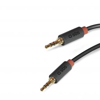 SBS TECABLE35KR Cavo Stereo Jack 3.5 MM a Jack 3.5 MM 1.5M