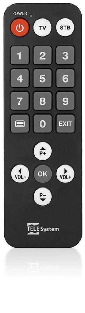 Telesystem Semplice Telecomando Universale 2in1 per TV e Decoder