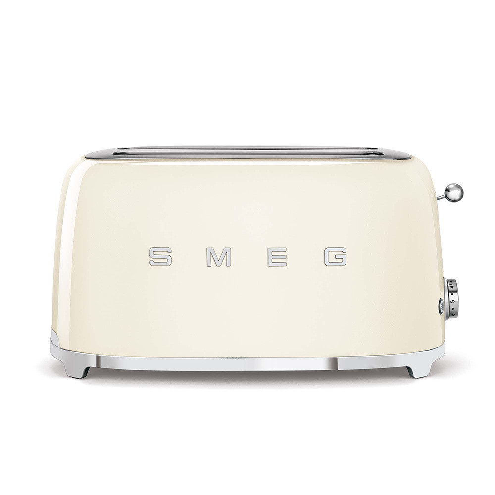 Smeg TSF02CREU Panna Tostapane a 2 Scomparti 4 Fette 1500W Stile Retro