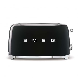 Smeg TSF02BLEU Nero Tostapane a 2 Scomparti 4 Fette 1500W Stile Retro