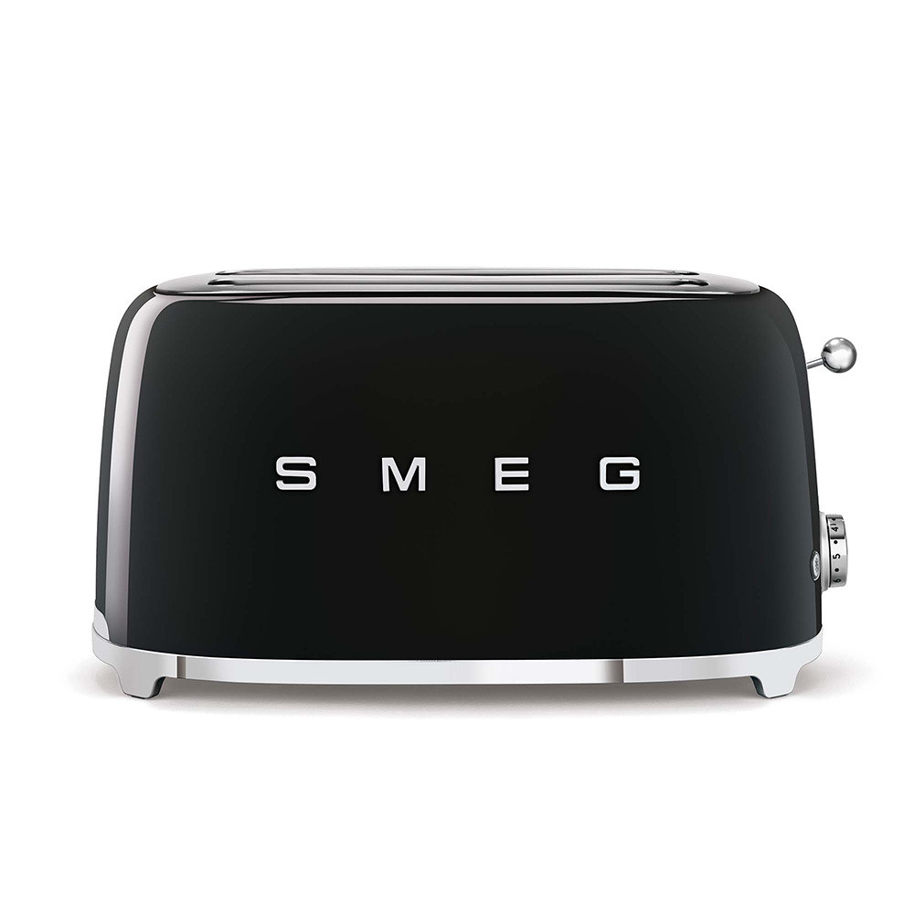 Smeg TSF02BLEU Nero Tostapane a 2 Scomparti 4 Fette 1500W Stile Retro