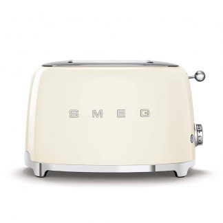 Smeg TSF01CREU Panna Tostapane a 2 Scomparti 2 Fette 950W Stile Retro