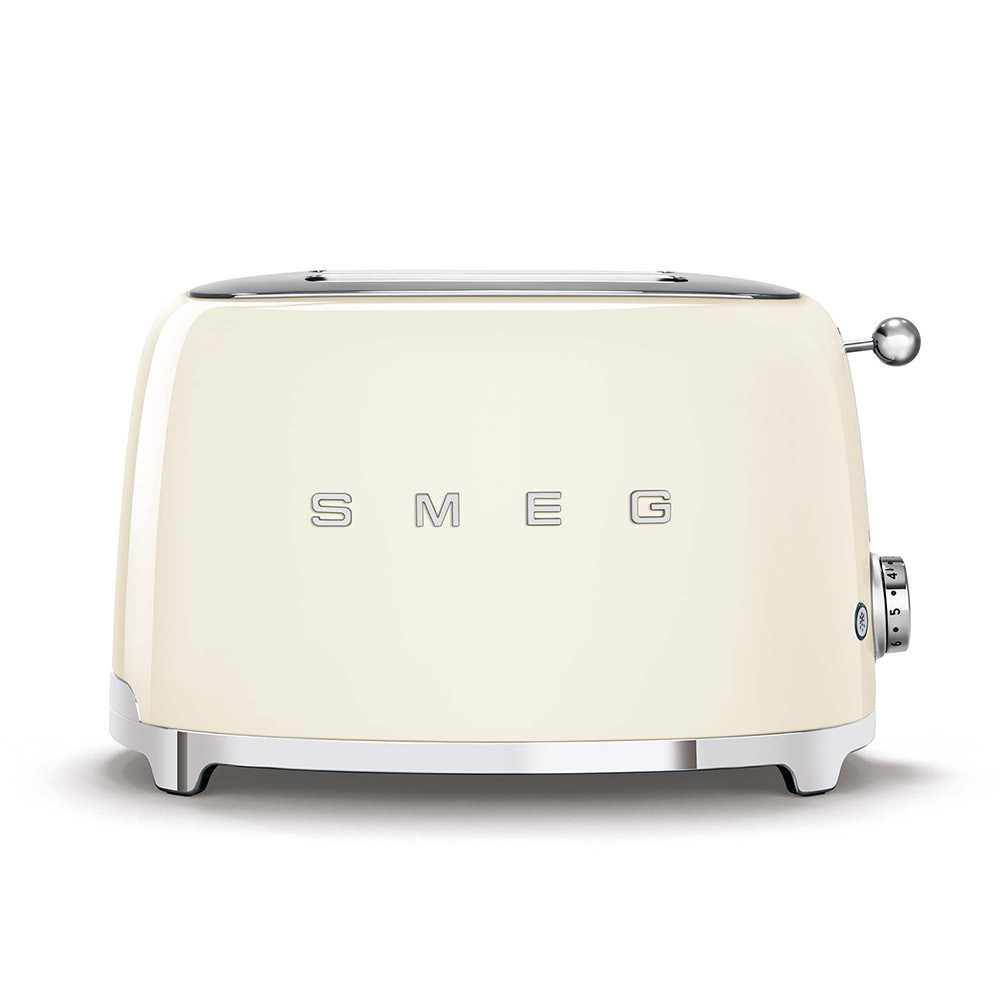 Smeg TSF01CREU Panna Tostapane a 2 Scomparti 2 Fette 950W Stile Retro