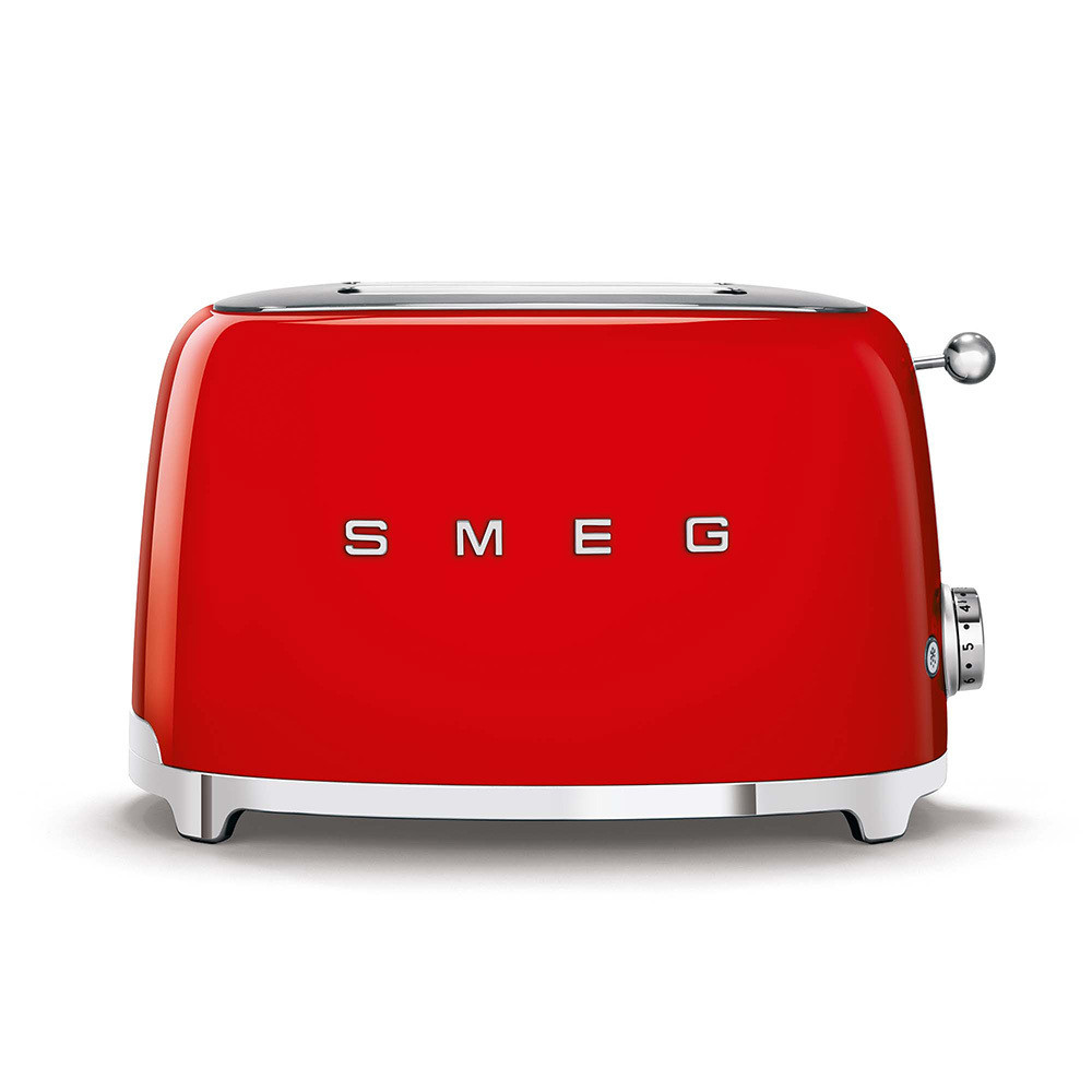 Smeg TSF01RDEU Rosso Tostapane a 2 Scomparti 2 Fette 950W Stile Retro