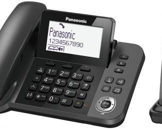 Panasonic KX-TGF310 DECT Nero Telefono Fisso con Cordless Aggiuntivo