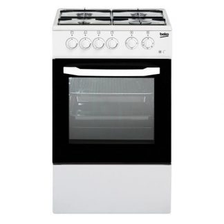 Beko CSS42014FW Cucina a Gas 4 Fuochi 50 Cm con forno a Gas