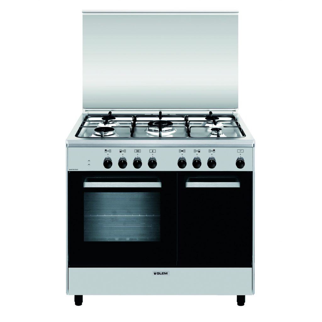 Glem AR965MI6 Cucina a Gas 90CM 5 Fuochi con Forno Multifunzione Elettrico