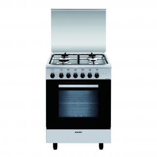 Glem A654MI6 Inox Cucina 60CM 4 Fuochi a Gas con Forno Elettrico con 6 Funzioni