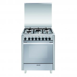 Glem U765MI6 Inox Cucina 70CM 5 Fuochi a Gas Forno Elettrico con 6 Funzioni
