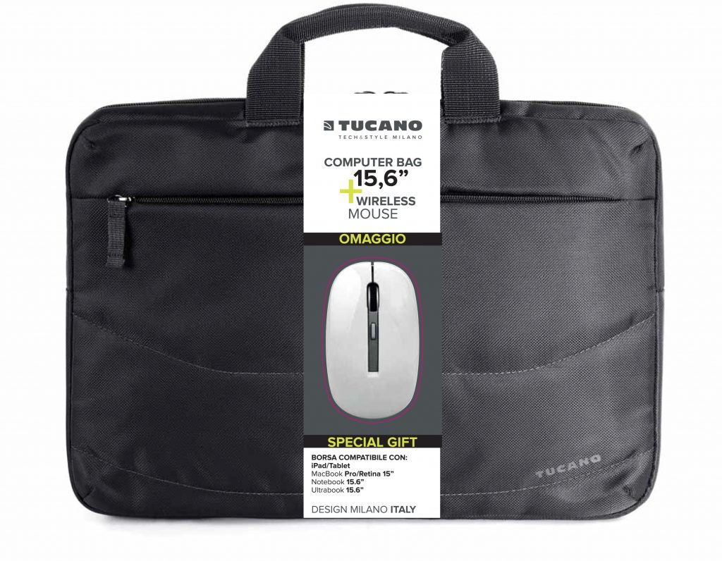 Tucano Idea Nera Borsa per Notebook Fino a 15.6 Pollici