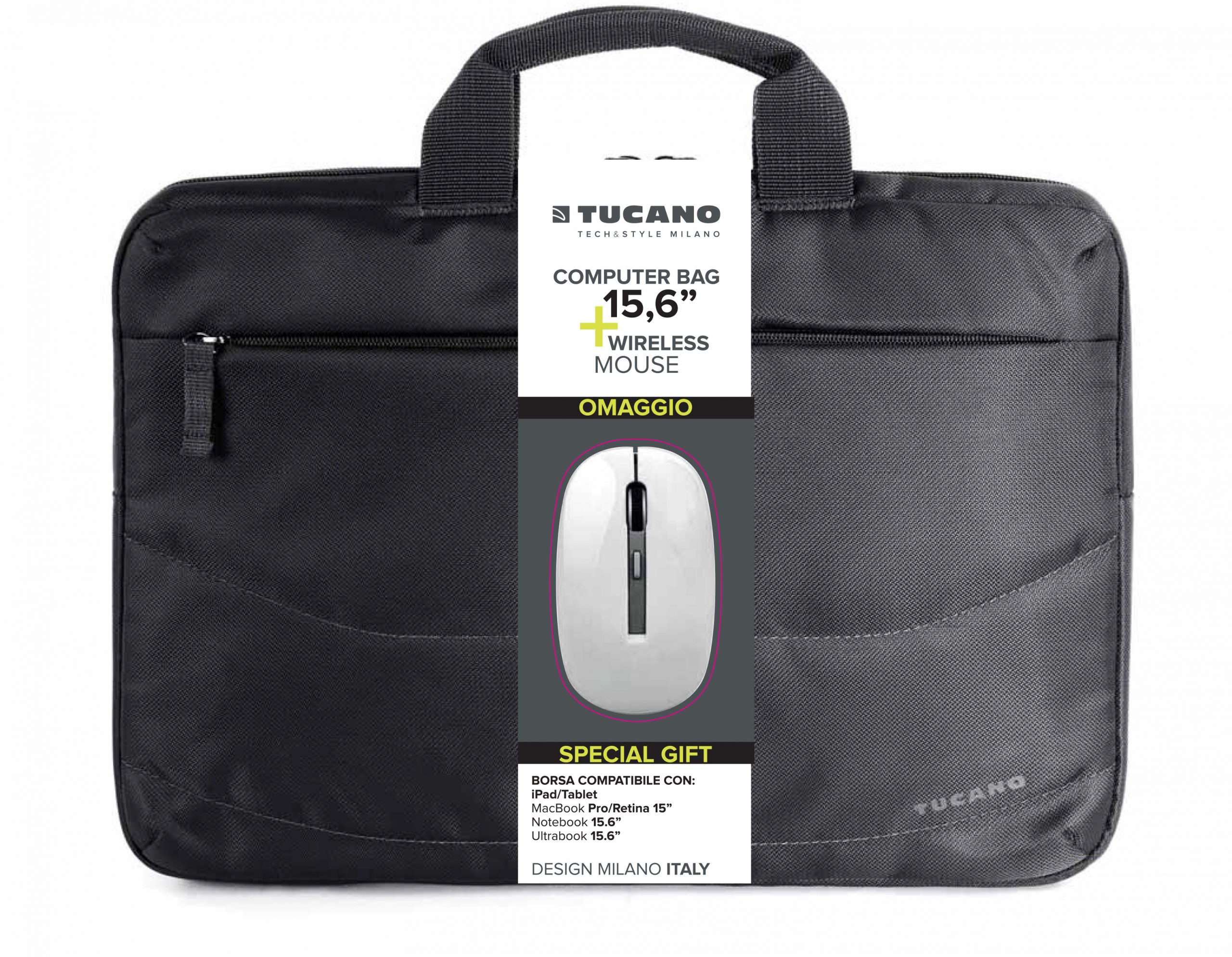 Tucano Idea Nera Borsa per Notebook Fino a 15.6 Pollici