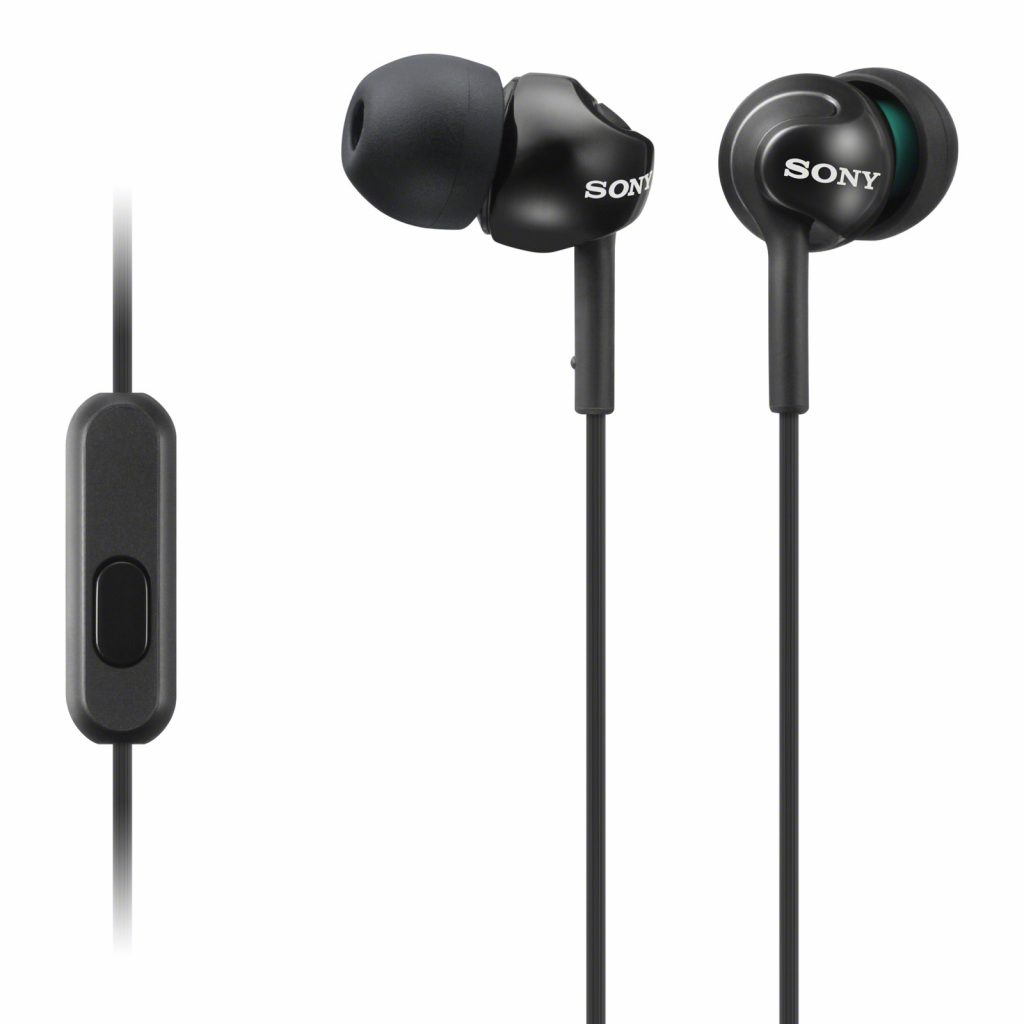 Sony MDREX110APB Cuffie con Microfono Auricolari in Silicone Nero Cavo 120cm