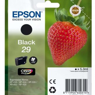 Epson Serie Fragola 29 Nero Cartuccia Inchiostro Originale