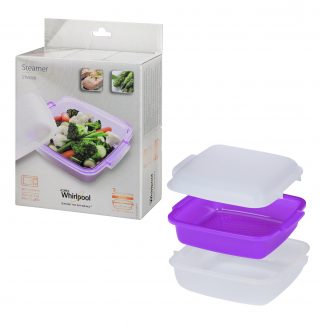Whirlpool Wpro STM008 Vaporiera Rettangolare per Microonde 24x20 Cm