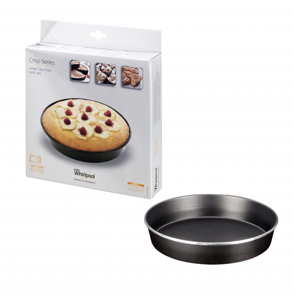 Wpro AVM285 Tortiera Alta per Microonde Diametro 28CM Altezza 5.5CM