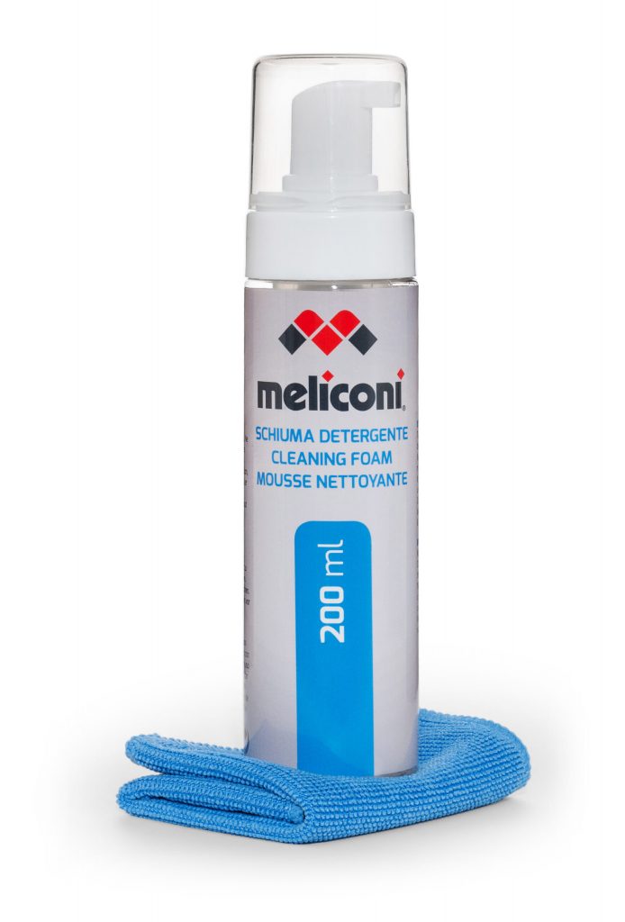 Meliconi C200 Foam Kit Pulizia Schermo TV Deteregnte 200 ML Panno In Microfibra