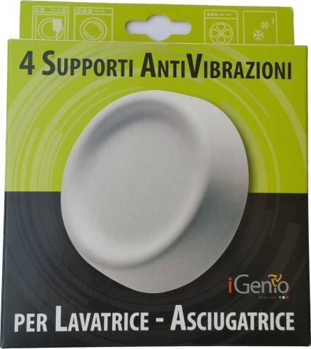 I-Genio 4 Supporti Antivibrazione per Lavatrici e Asciugatrici
