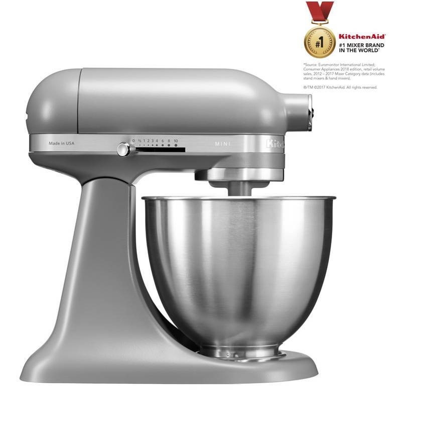 KitchenAid 5KSM3311XEFG Grigio Opaco Impastatore 250W 3.3 Litri
