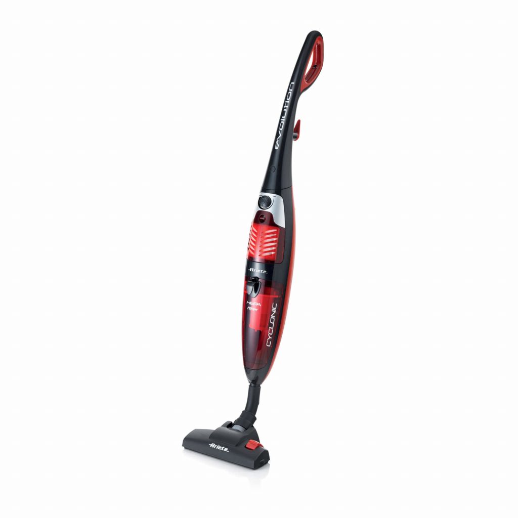 Ariete 2772 Scopa Elettrica Nera-Rossa Senza Sacco 600W 1 Litri